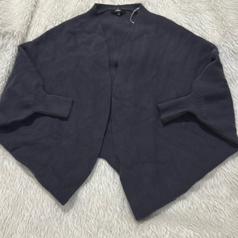 Lulus gray rib knit cardigan size small new